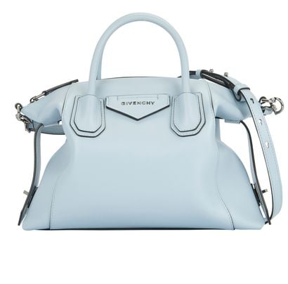 Small Antigona Soft, &pound;850, Handbags, Blue, Leather, Front view